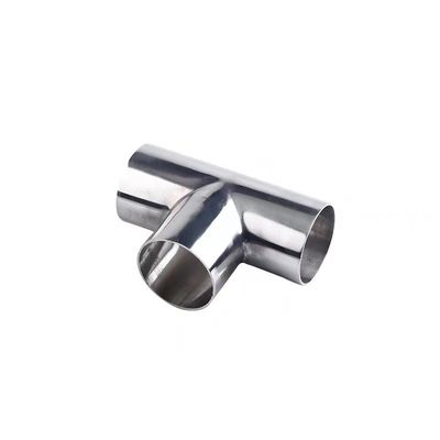 SS304 CF8 Нержавеющая сталь сварные полирующие санитарные трубы 3 Way Tees