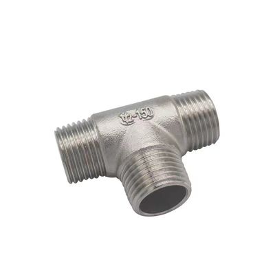 3 Way нержавеющая сталь 1/2 "НПТ мужской натянутой Т трубы шланга подборка отливки мужской Tee подборка