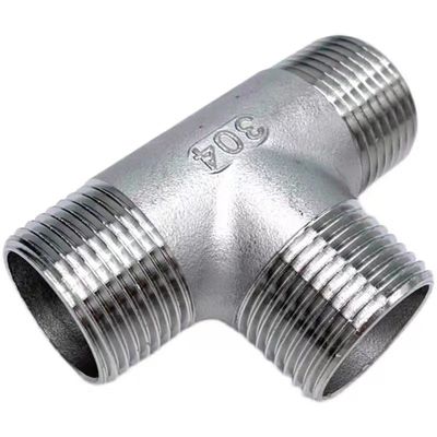 3 Way нержавеющая сталь 1/2 "НПТ мужской натянутой Т трубы шланга подборка отливки мужской Tee подборка