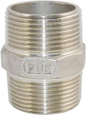 1-1/4 "x 1-1/4" NPT Мужчина натянутый шестеренный сосок Нержавеющая сталь 304 быстрый соединитель трубы