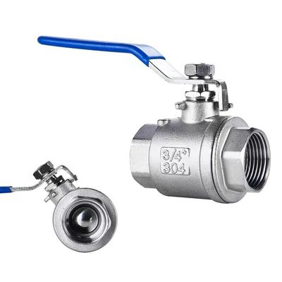 WZ из нержавеющей стали SS 304 316 NPT BSP с натяжкой 2PC шаровой клапан