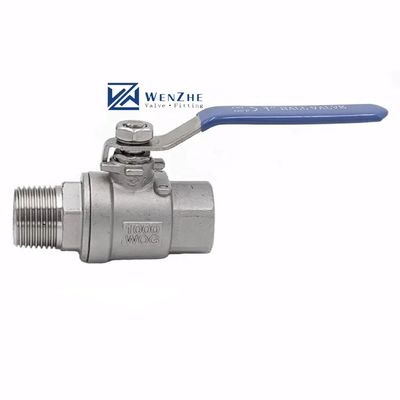 Мужской и женский полный порт BSP BSPT NPT Q11F 304 316 WCB CF8 1000 wog Закрученный 2pc шаровой клапан