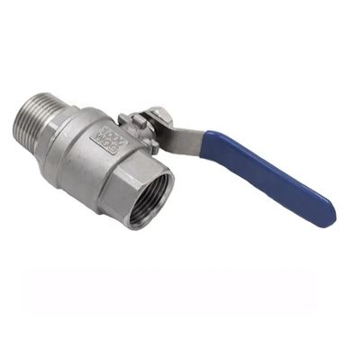 Мужской и женский полный порт BSP BSPT NPT Q11F 304 316 WCB CF8 1000 wog Закрученный 2pc шаровой клапан