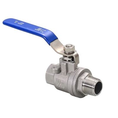 Мужской и женский полный порт BSP BSPT NPT Q11F 304 316 WCB CF8 1000 wog Закрученный 2pc шаровой клапан