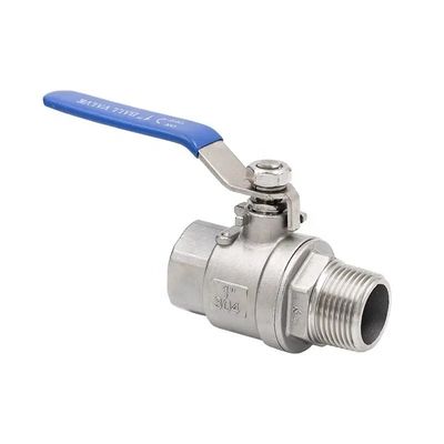 Мужской и женский полный порт BSP BSPT NPT Q11F 304 316 WCB CF8 1000 wog Закрученный 2pc шаровой клапан