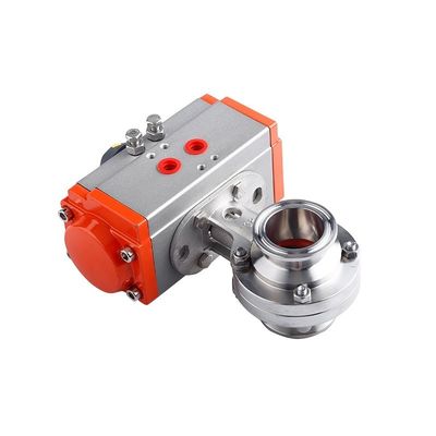 Специализированный D681-X нержавеющая сталь 301/304/316 Пневматический клапан бабочки