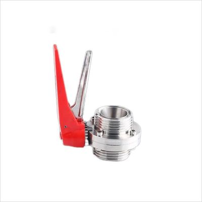 Санитарный SS304 / 316L Ручные мужские натяжные клапаны для бабочек ODM