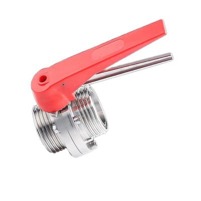 Санитарный SS304 / 316L Ручные мужские натяжные клапаны для бабочек ODM
