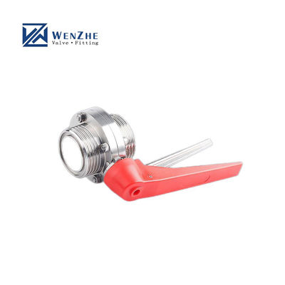Санитарный SS304 / 316L Ручные мужские натяжные клапаны для бабочек ODM