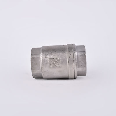 Серебряная отделка 1/2''-3.0'' Нержавеющей стали NPT BSP 201 304 Односторонний невозвратный контрольный клапан