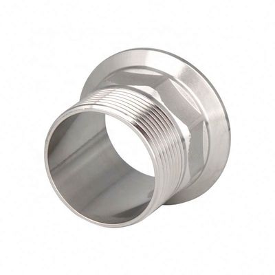 Мужской шестиугольный санитарный нержавеющая сталь 304 316L нить Ferrule Tri Clamp трубы фитинга