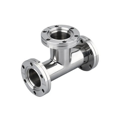 Нержавеющая сталь 301/304/316 KF Equal Tee Connect Фланцевая вакуумная установка с поддержкой OEM