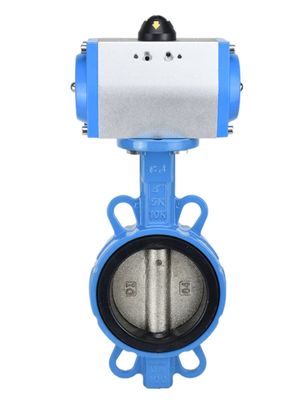 1/4''-6'' Port Size Санитарные пневматические клапаны для бабочек с конструкцией SS304 / 316L