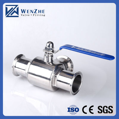 Медиа с нормальной температурой Санитарная нержавеющая сталь 304 316L Tri Clamp Tee 3 Way Ball Valve
