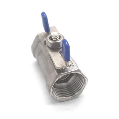 1/4''-4.0'' Нержавеющая сталь 1PC Бабочка ручка Мини шаровой клапан с концом нитки NPT BSPT