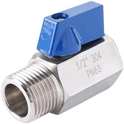 Равный мини шаровой клапан 1/8 "WZ нержавеющей стали 304 316 FF 1000PSI/PN63 винтовой руководство