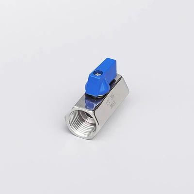 Равный мини шаровой клапан 1/8 "WZ нержавеющей стали 304 316 FF 1000PSI/PN63 винтовой руководство