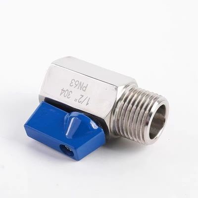 Равный мини шаровой клапан 1/8 "WZ нержавеющей стали 304 316 FF 1000PSI/PN63 винтовой руководство