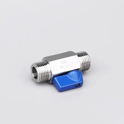 Равный мини шаровой клапан 1/8 "WZ нержавеющей стали 304 316 FF 1000PSI/PN63 винтовой руководство