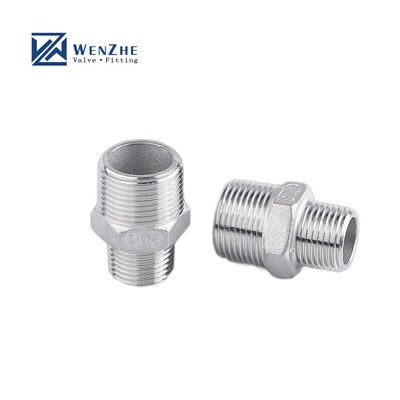 304/316L из нержавеющей стали BSP/NPT мужская нить шестиугольный сосок для водной среды 1/4''-4.0
