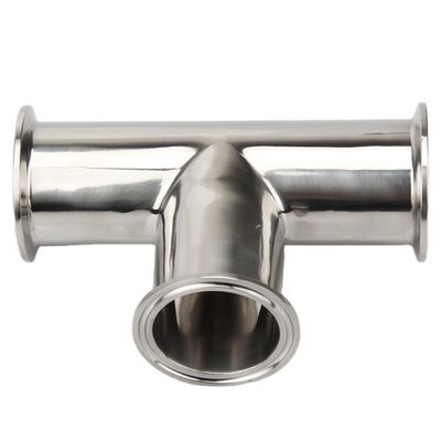 Быстрая установка SS304 316L Tri Clamp Equal Tee Pipe Fitting для соединения пищевой промышленности