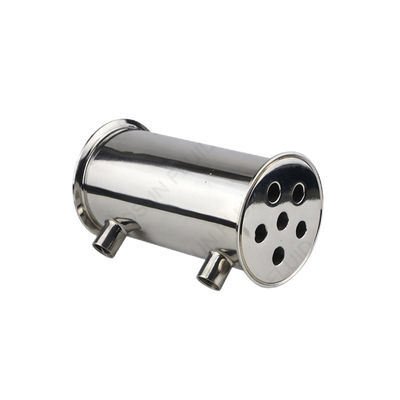 Код цилиндрической головки из нержавеющей стали 304 316 Tri Clamp Dephlegmator Reflux Condenser