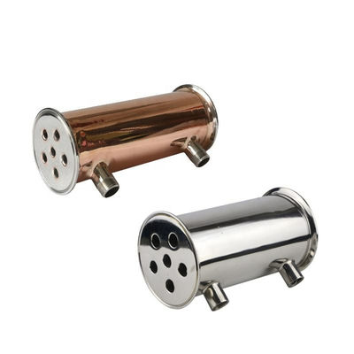 Код цилиндрической головки из нержавеющей стали 304 316 Tri Clamp Dephlegmator Reflux Condenser