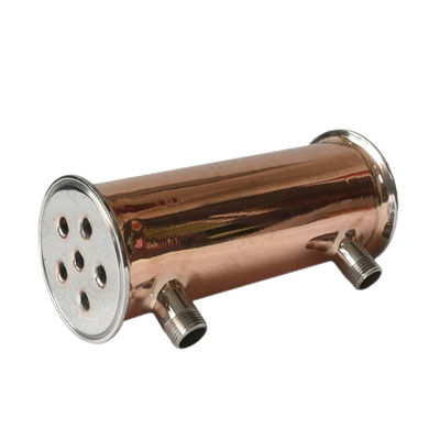 Код цилиндрической головки из нержавеющей стали 304 316 Tri Clamp Dephlegmator Reflux Condenser