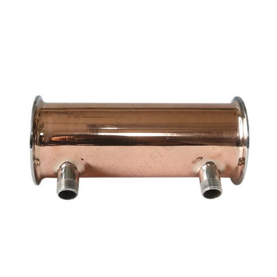Код цилиндрической головки из нержавеющей стали 304 316 Tri Clamp Dephlegmator Reflux Condenser