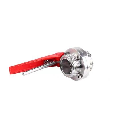 WZ из нержавеющей стали 304 316 316L с натяжкой клапан бабочки равен 1/8 "--4" для DIN 3A SMS