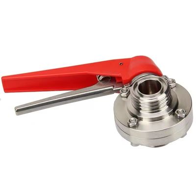 WZ из нержавеющей стали 304 316 316L с натяжкой клапан бабочки равен 1/8 "--4" для DIN 3A SMS