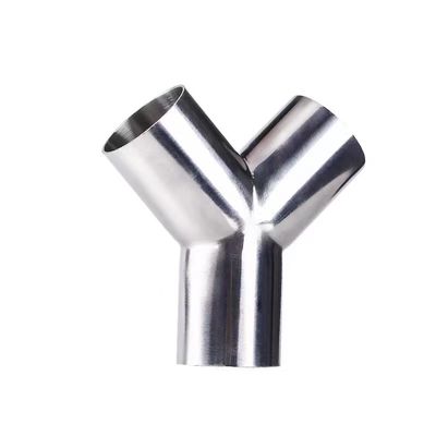 1/8"--4" Серебряный WZ DN50 SS304 316L нержавеющая сталь санитарный Y тип Tee трубный адаптер