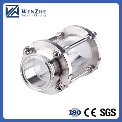 Санитарные трубные фитинги из нержавеющей стали 304/316 Tri Clamp Straight Tubular Vision Class