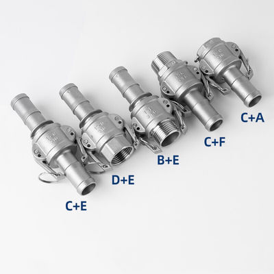 ODM поддерживаемая из нержавеющей стали 304 316 Camlock быстрая сцепка тип B BSPT NPT натянутая