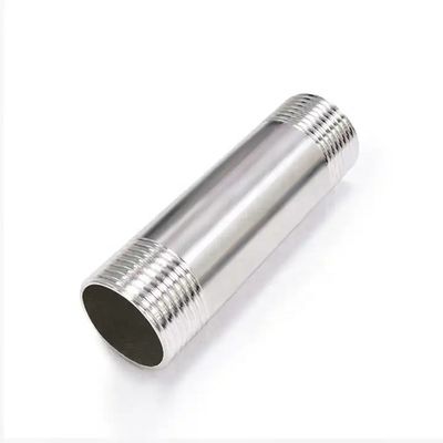 Серебряный WZ SS316 Мужской ствол Ниппл NPT BSPP BSPT G Threaded 2" Поддержка OEM