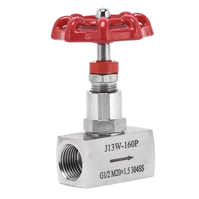 Серебро 304 316 из нержавеющей стали J13W-160P Игольный клапан Внутренний нить Игольный клапан